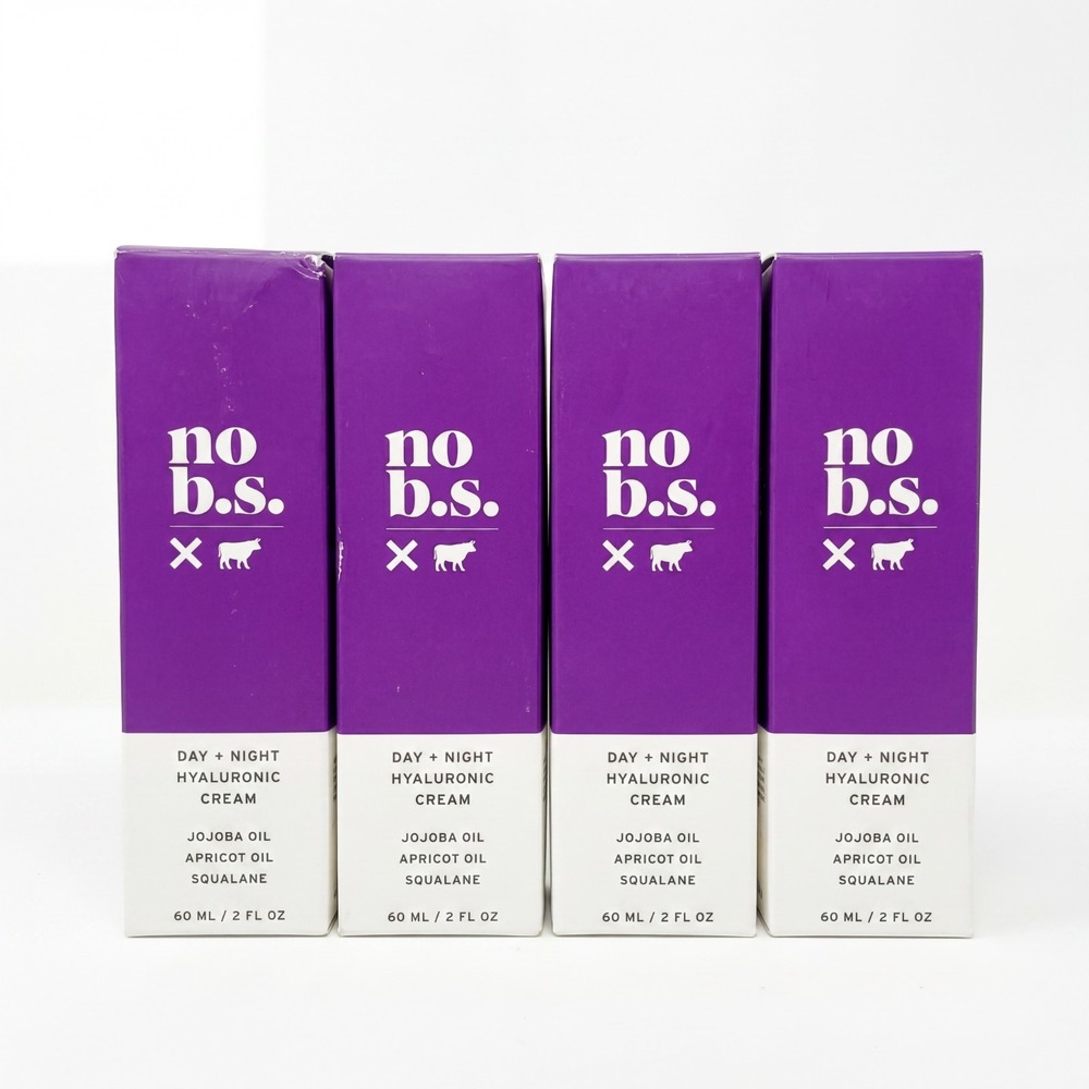 4 Pack No B.S. Day + Night Hyaluronic  Cream Facial Lightweight Moisturizer